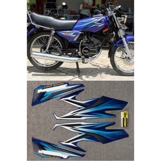 STIKER STRIPING RX KING 2005 BIRU