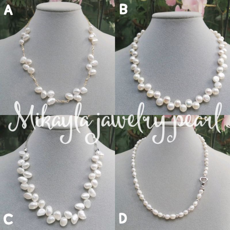 Kalung mutiara|Kalung mutiara lombok|Mutiara lombok bersertifikat|Mutiara asli|Kalung mutiara tawar|