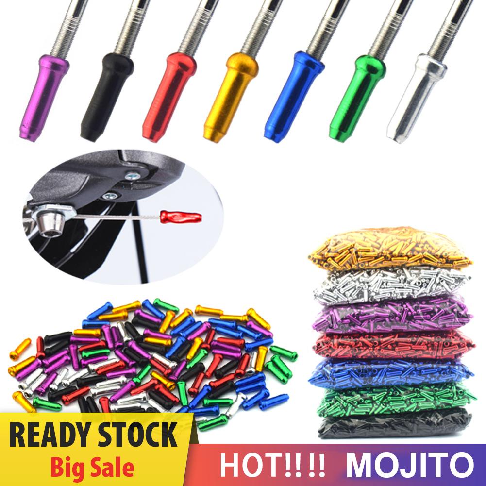 50pcs Tutup Ujung Kabel Rem Sepeda Bahan Aluminum Alloy