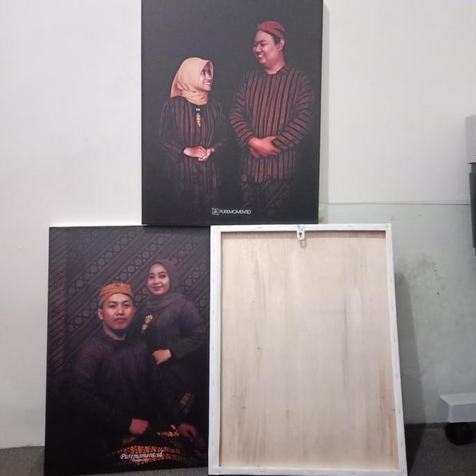 

cetak canvas + spanram 40x60