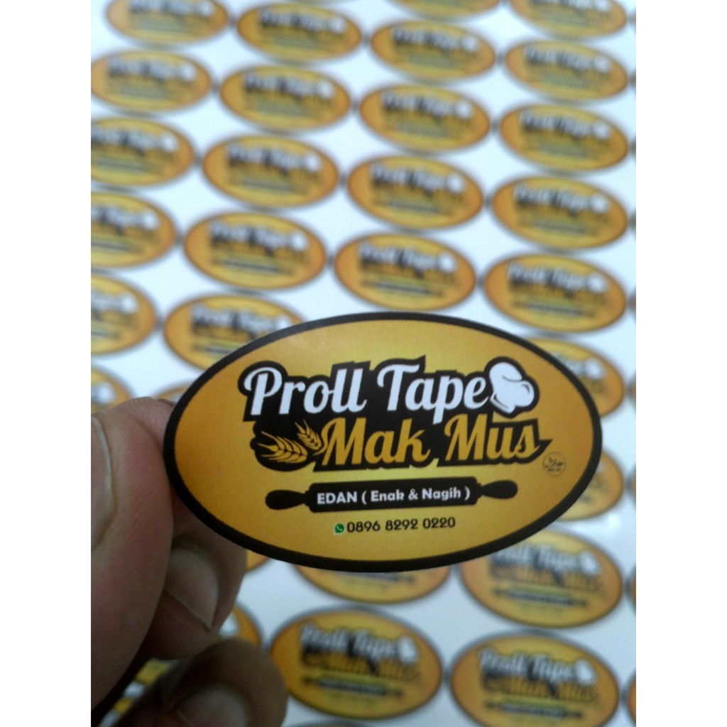 

Stiker Oval Label Makanan 13rb dapat 70 biji