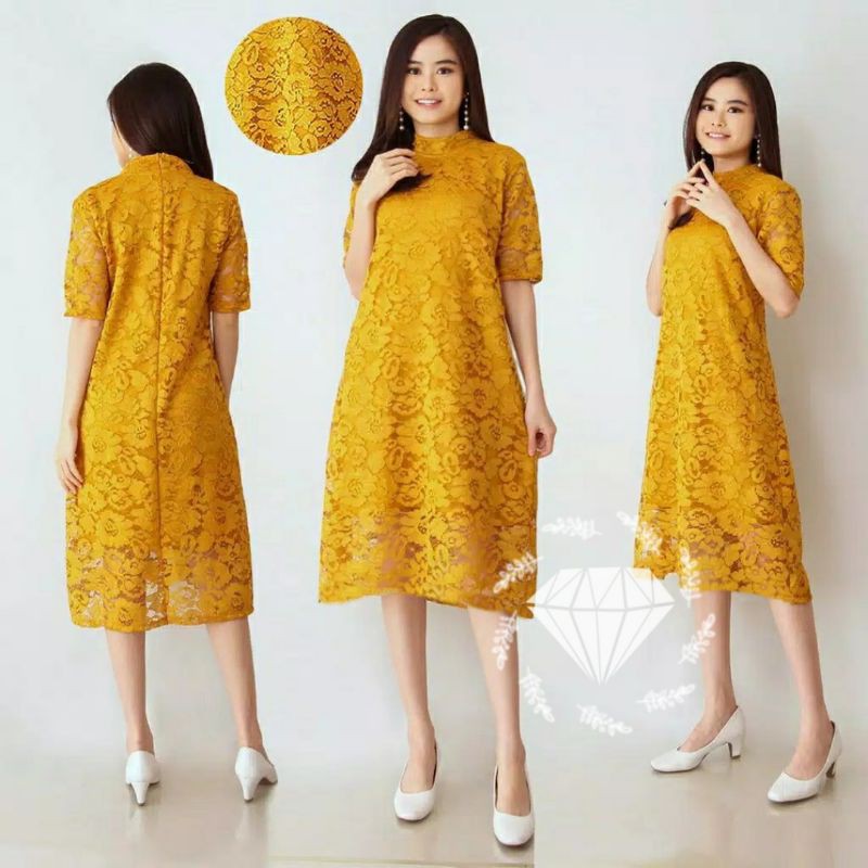 DRESS FASHION PEVITA, BRUKAT PREMIUM, DRESS MAXY