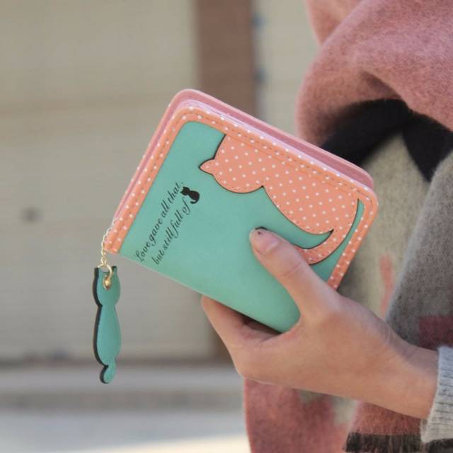 DOMPET MINI - DOMPET KECIL SHADOW CAT - Dompet lipat wanita