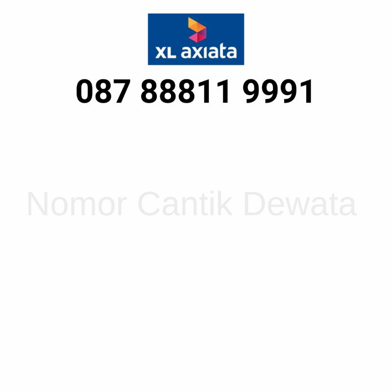 Nomor Cantik Xl Kartu Perdana Xl Nomer Cantik Xl Triple 888 999