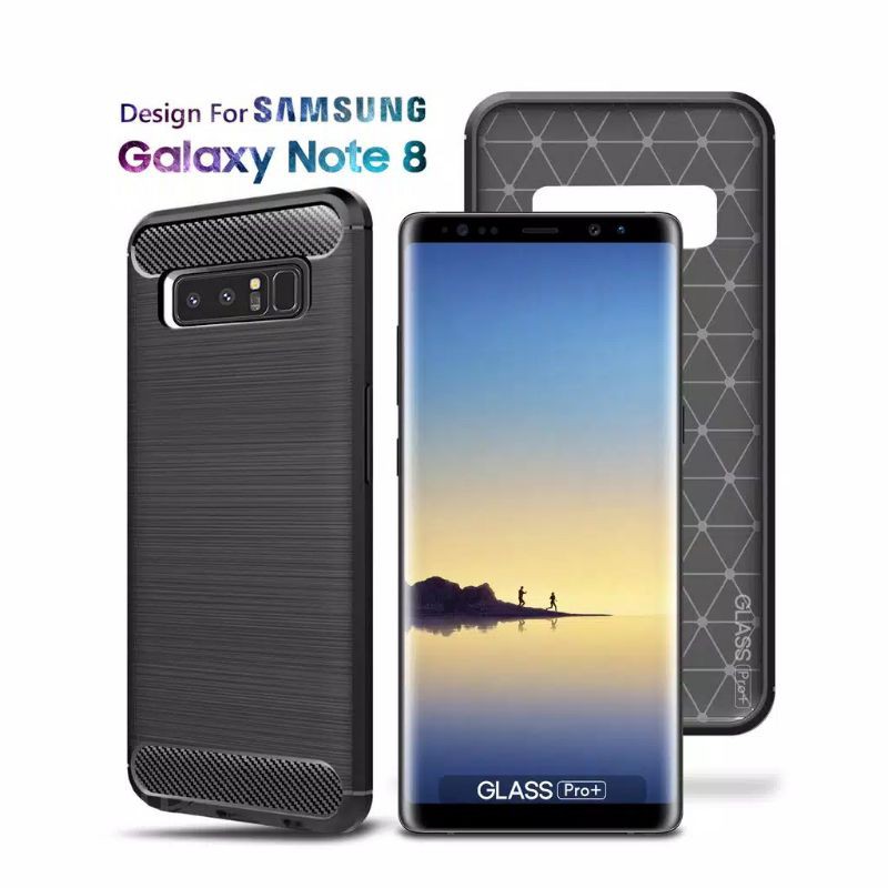 IPAKY CASE FOR SAMSUNG NOTE8, NOTE 9, NOTE 10, NOTE 10 PRO soft case ipaky carbon