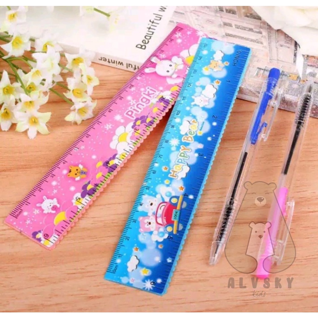 ALAT TULIS PENSIL SET ANAK 10 IN 1 KARAKTER LUCU STATIONERY SOUVENIR / ALAT TULIS SEKOLAH