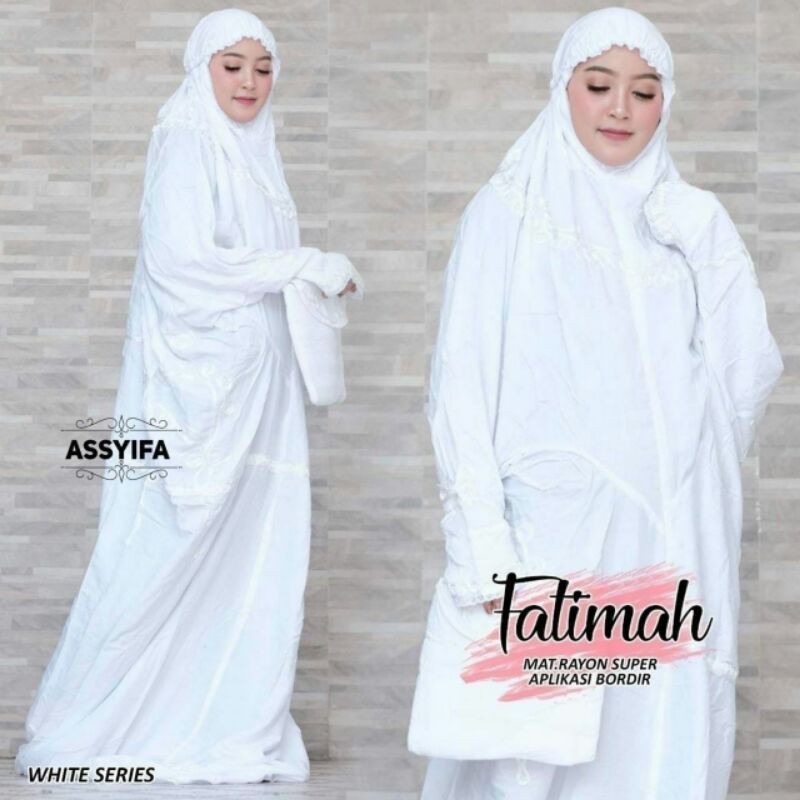 FATIMAH MUKENA TERUSAN PUTIH