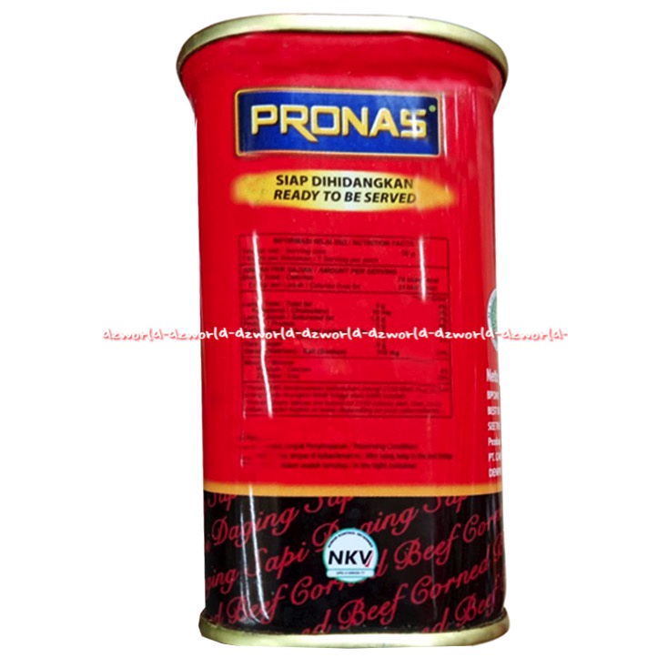 Pronas Kornet Daging Sapi 340gr Beef Cornet Pro Nas Kornett Corned Halal Hallal MUI Pronaz Pronass