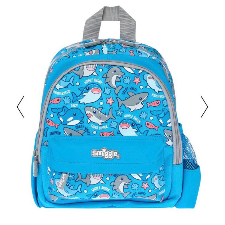 Smiggle Backpack Teeny Shark Blue Original