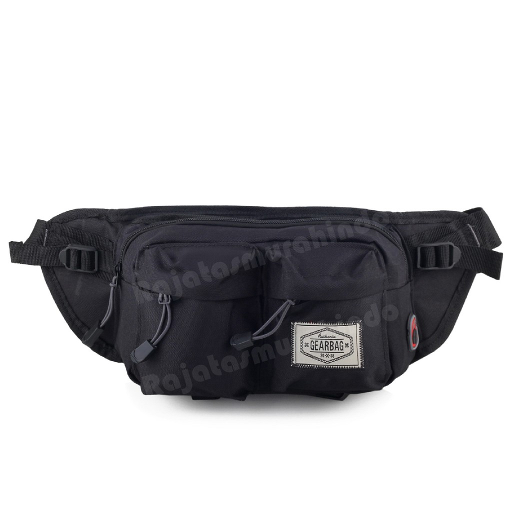 RTM - Gear Bag Authentic TWO POCKET Waistbag WITH EARPHONE HOLE -13081