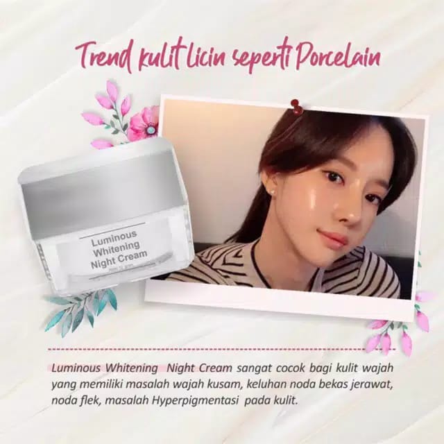 MS Glow Luminous Night Cream / Krim Malam Luminous MS Glow / Luminous Night Cream MS Glow