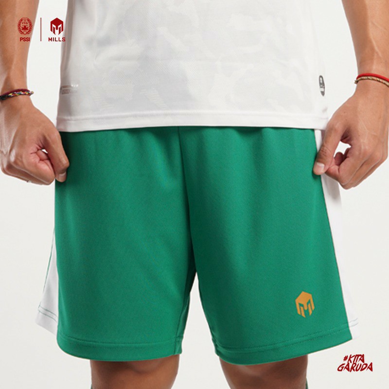 JERSEY TIMNAS GARUDA INDONESIA 2020 MILLS 3018GR CELANA BOLA PENDEK FOOTBALL SHORT AWAY ORIGINAL