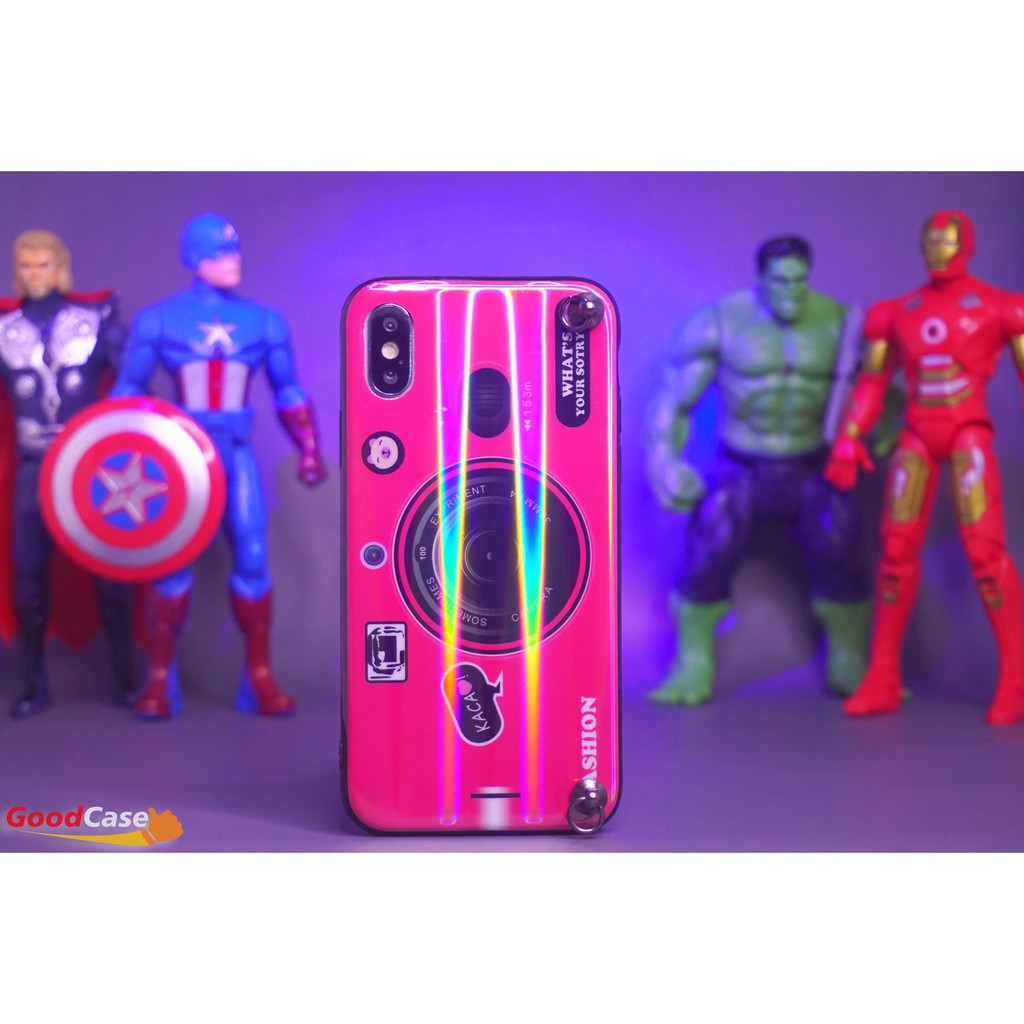 GoodCase - Hard Case Oppo A33 2020 | A3S | F1S | A7/ A5S/ A12 | A71 Motif Camera Plus Tali Hp Dan Popsocket