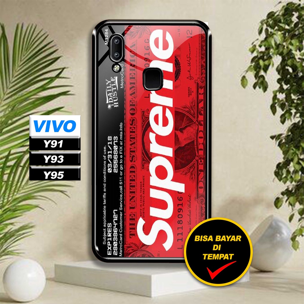 SRC Case Hardcase Vivo Y91 Y93 Y95 motif Branded Glossy 2D Terbaru Casing Sarung Hp Softcase Aero Ca