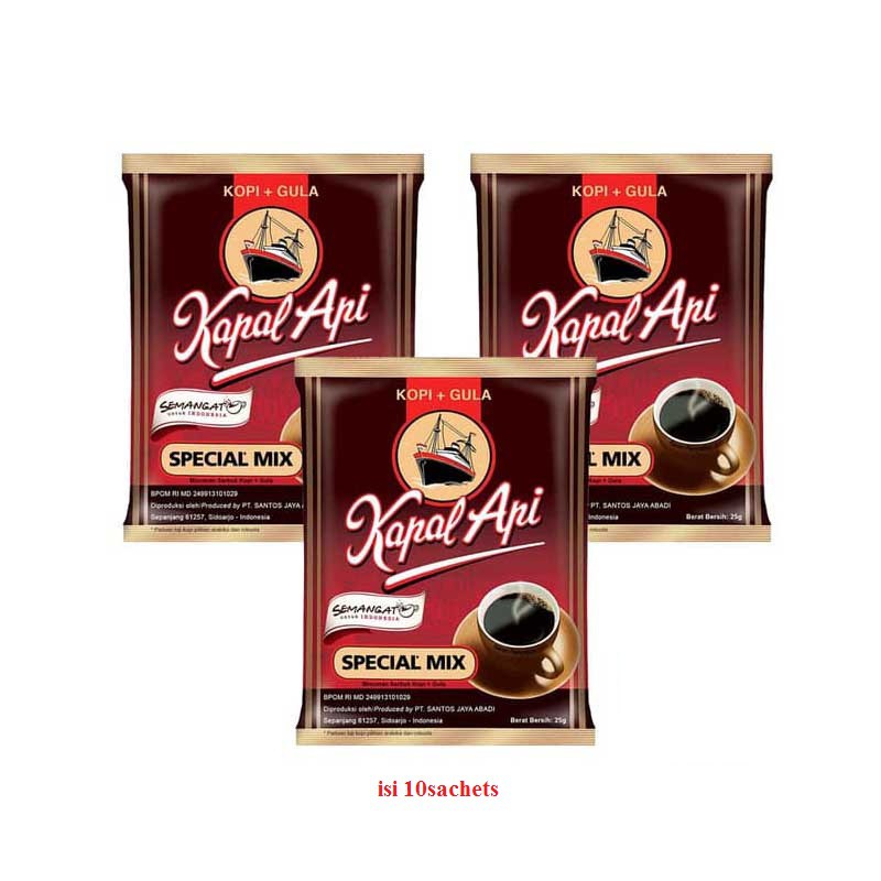 Kapal Api Special Mix Kopi Sachet 10pcs x 25gr