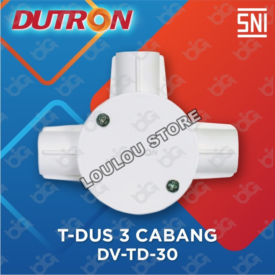 T Dus Cabang 3 Tdus Dutron Cabang 3 Sni Tdus 3 Lubang Dutron Putih T Dos