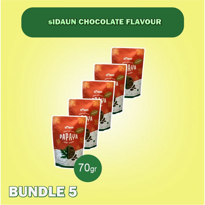 

SiDaun Papaya CHOCOLATE Flavour [70 gr] | Bundle 5