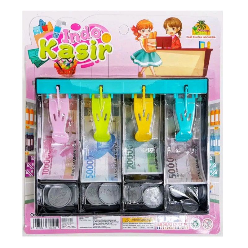 Mainan Anak Perempuan Uang Mainan Kasir Kasiran Set