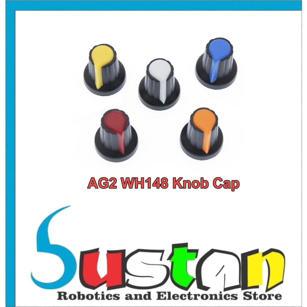 AG2 KNOP POTENSIO METER WH148 KNOB POTENSIOMETER TUTUP POTENSTIOMETER