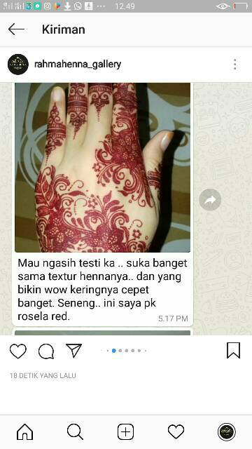 ROSELLA RED , Henna racik henna instan henna merah