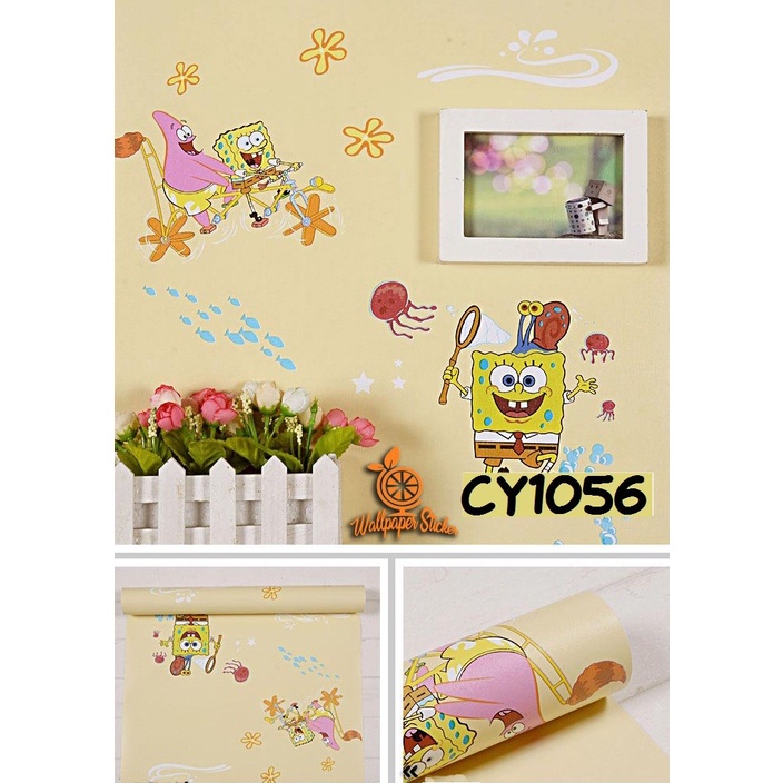 PROMO TERMURAH - WALLSTIKER DINDING PREMIUM BAHAN PVC / WALLPAPER STIKER DINDING RUANG TAMU KAMAR TIDUR ANAK MOTIF KARAKTER CUTE