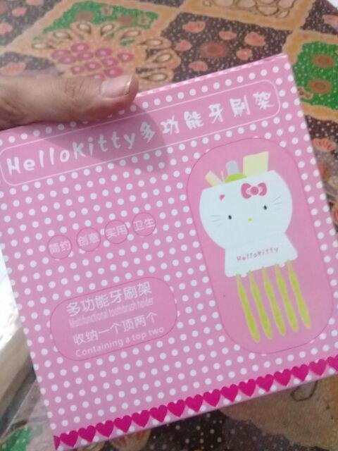 Tempat Sikat Gigi Odol Sisir Hello Kitty Multifungsi Toothbrush Holder