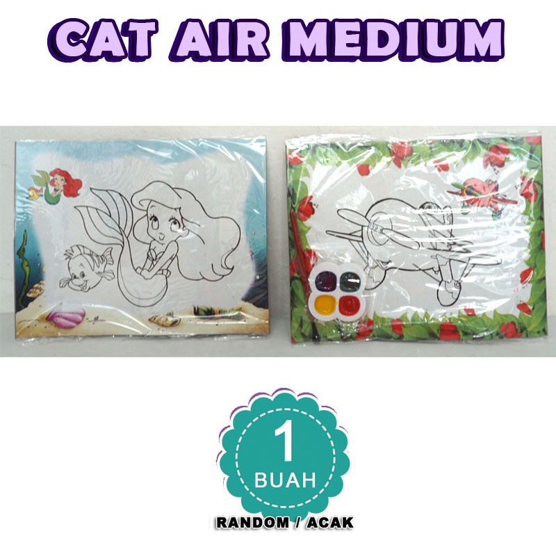 Mainan anak Edukasi Cat Air medium 1pc SATUAN - CAT AIR MEDIUM Satuan
