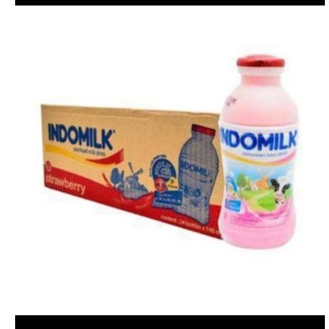 

Susu Indomilk strawberry 1dus 24pcs 190 ml