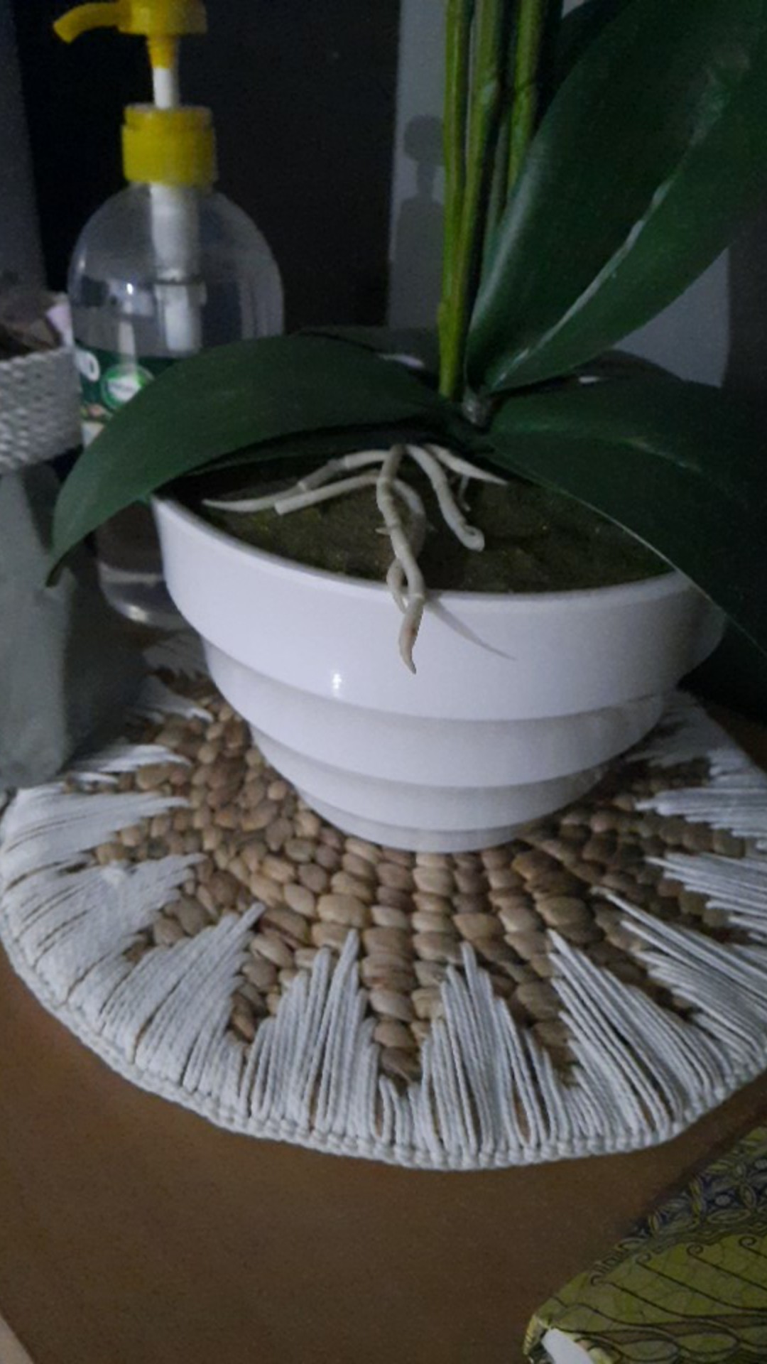 Plismate Enceng Sulam Rajut Bintang/walldecor Dia 28cm