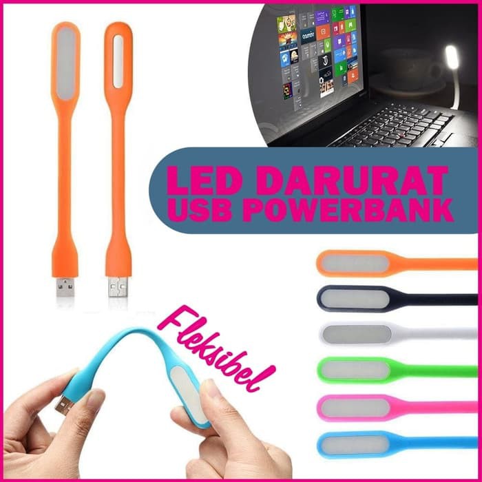 Lampu Sikat Darurat Serbaguna USB LED6 Nd Senter Praktis Hp Powerbank