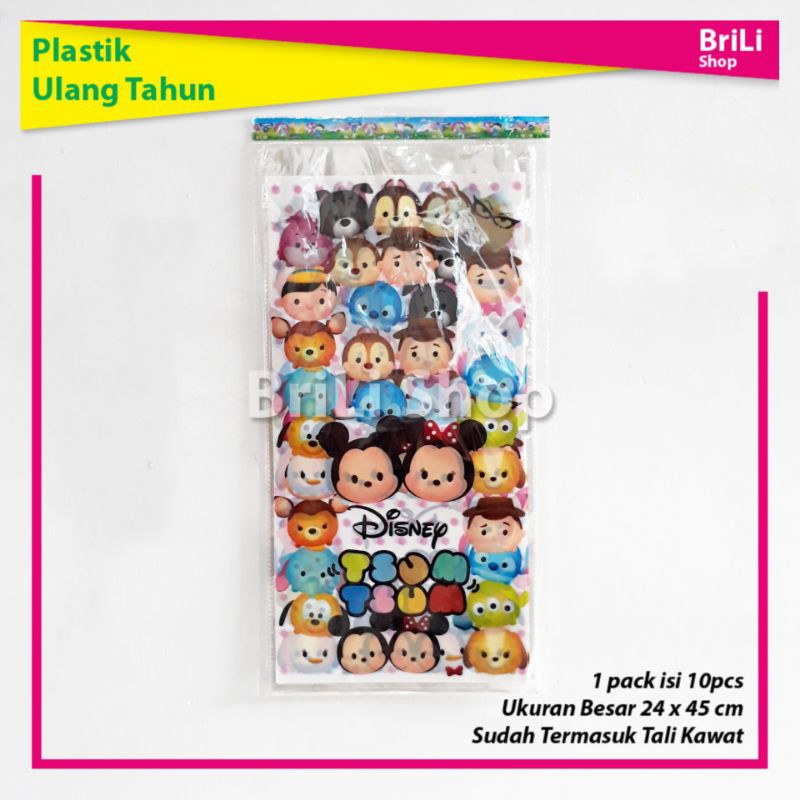 

Plastik Ulang Tahun Tsum Tsum Snack Souvenir Ultah Goodie Bag