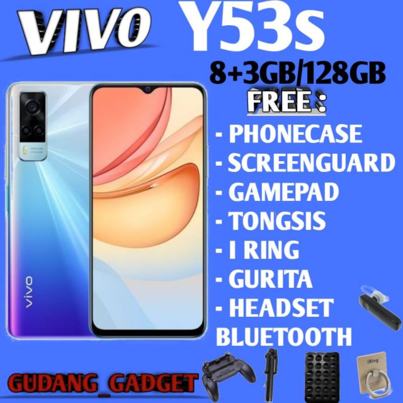 VIVO Y53S 11GB/128GB NFC Y53 S ( 8GB + 3GB EXTENDED ) GARANSI RESMI