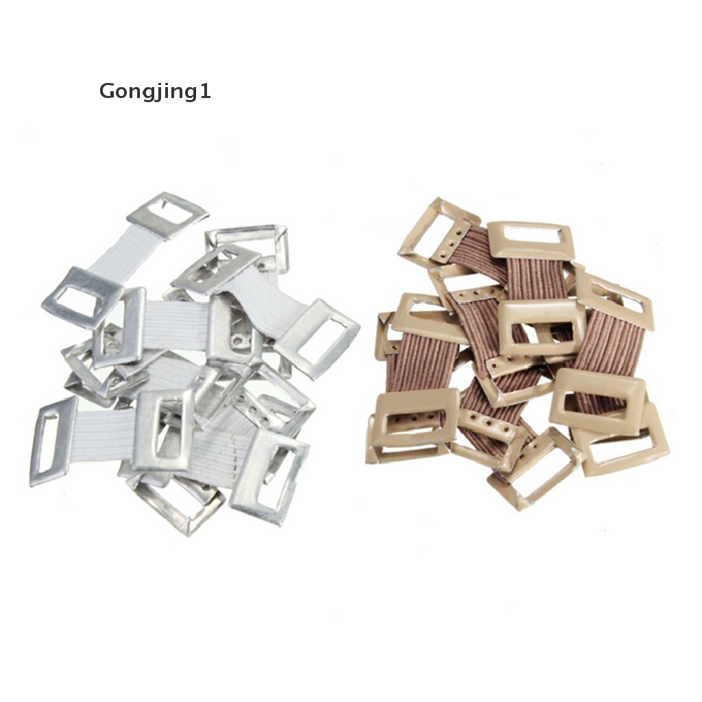 Gongjing1 10 Pcs Klip Penjepit Perban Elastis Bahan Metal