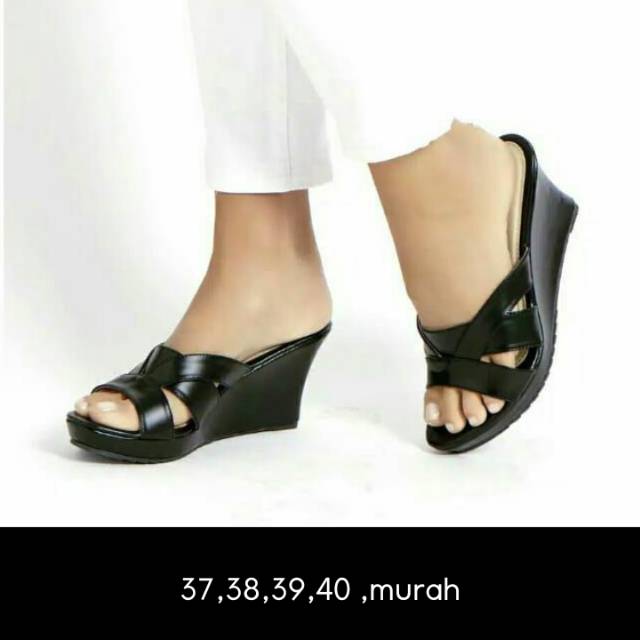 Sandal sophie hitam sepatu sophie martin paris