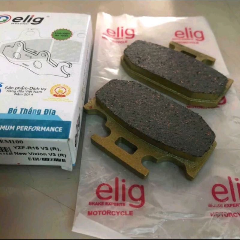 Kampas rem cakram belakang yzf r15 v3, r15 v3 merk elig tipe em100