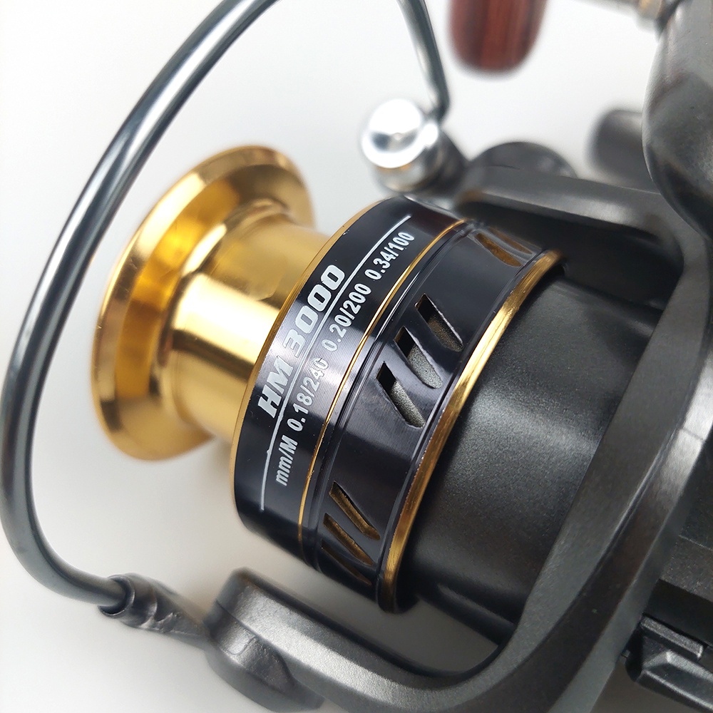 LINNHUE HM3000 Reel Pancing Spinning Fishing Reel 5.2:1 Gear Ratio 8 Kg