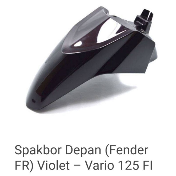 Fender Fr PR OD VL Violet Spakbor Slebor Depan Honda Vario 125 F1 Old 61100-KZR-600POV Ori Honda Gen