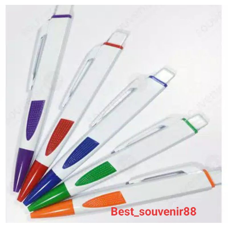 

Pulpen Plastik Gepeng / Ballpoint Plastik Souvenir / Pulpen Polos Promosi