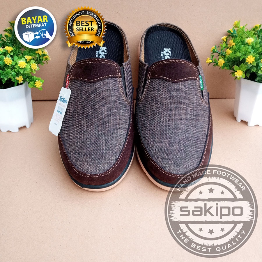 PROMO KEMERDEKAAN !! SLOP KASUAL PRIA DEWASA SLIP ON 101 MURAH BERKUWALITAS SOL KARET TRENDI NYAMAN DIPAKAI / SEPATU SANTAI PRIA DEWASA / SEPATU KERJA LAPANGAN OUTDOOR / SEPATU KERJA KANTORAN / SAKIPO