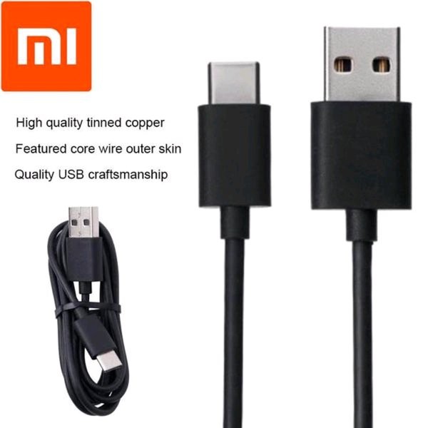 Solusi Kabel Data Xiaomi TYPE C - Xiaomi TYPE C Data Cable - Kabel data TYPE C Original Terlaris