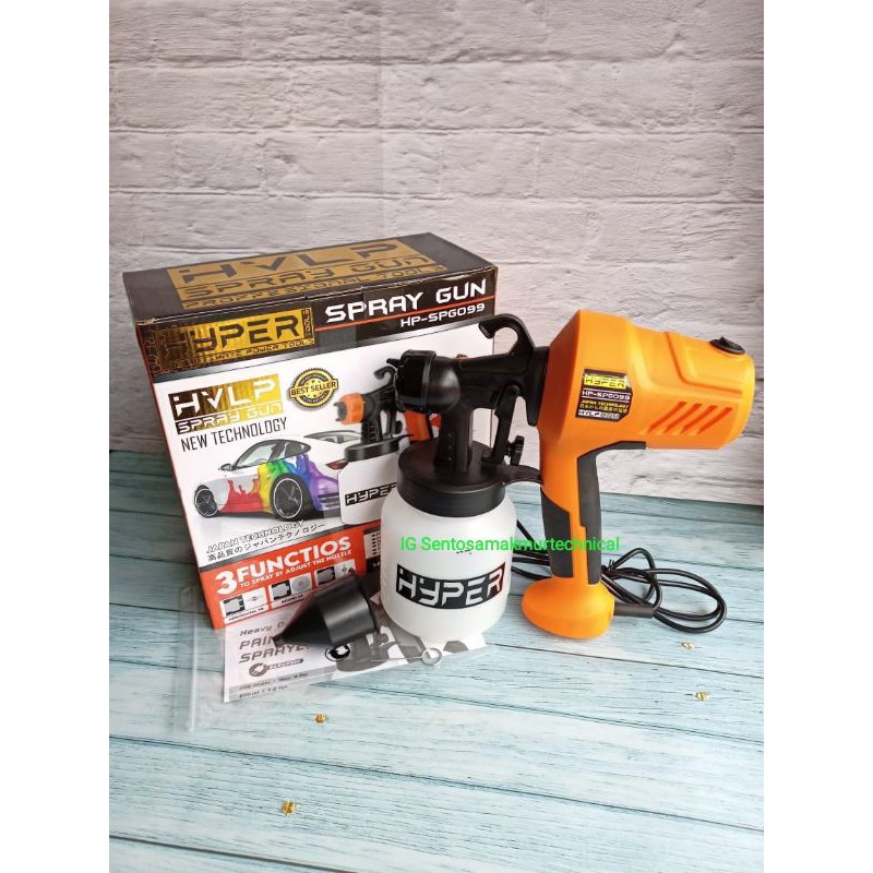 HYPER HP SPG099 Spray Gun Spraygun Listrik Elektrik HVLP Semprotan Cat Angin