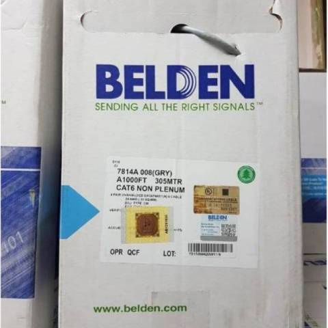 Kabel UTP Cat6 Belden 7814A / Belden cat 6 / Kabel Data LAN Cat 6 / ORIGINAL