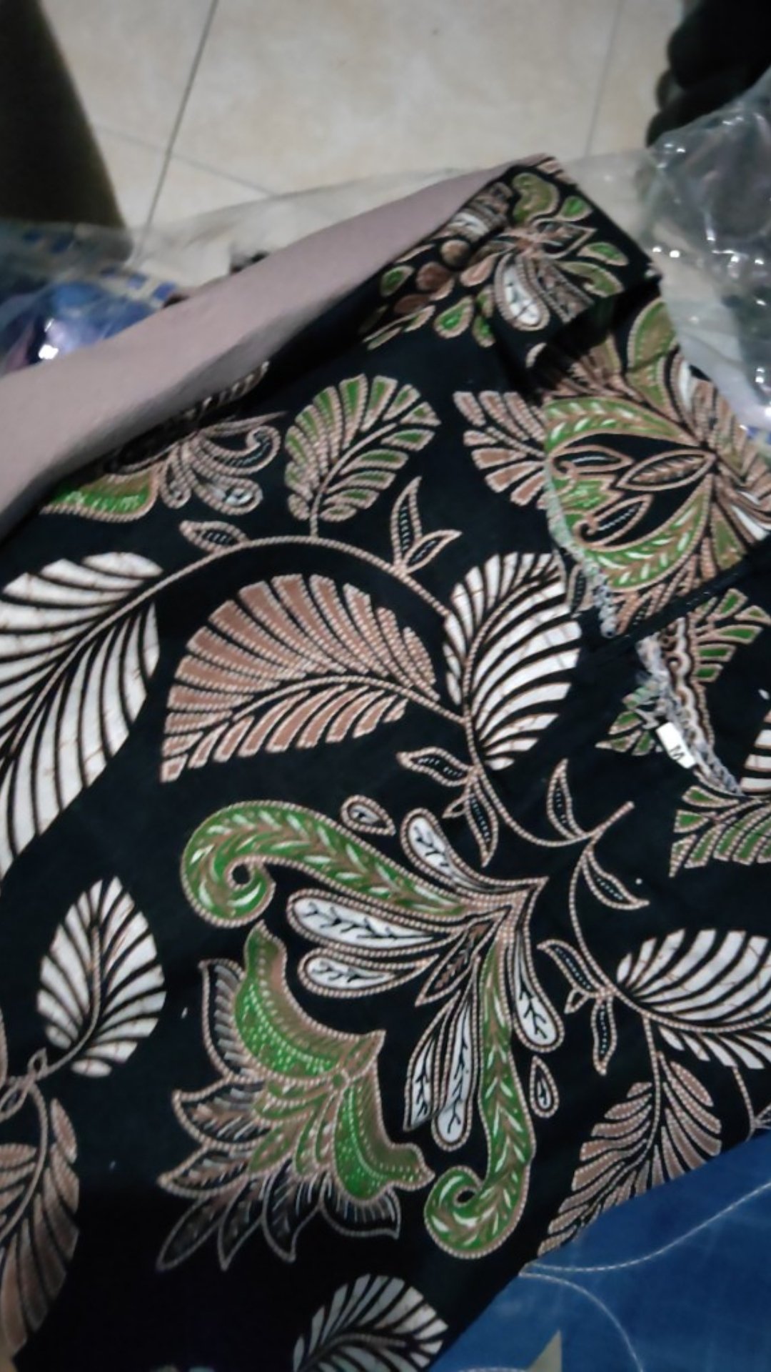 Tey-17 Batik Wanita Asj Sa Hrb026 Kenongo Kemeja Tosca Pendek