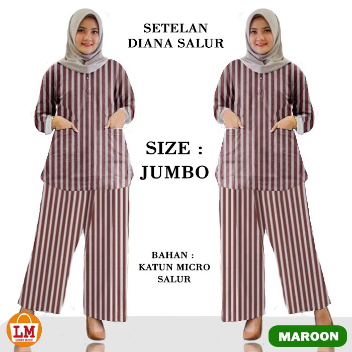 TERMURAH TERLARIS Setelan Baju &amp; Celana Wanita DIANA KATUN IMA LMS 24462-24560