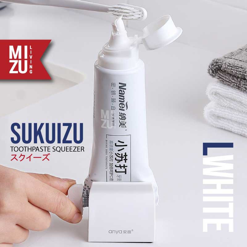 MIZU SUKUIZU Toothpaste Squeezer Jepitan Odol Pencentan Skincare Tube Penjepit Tabung Lotion Cream-L WHITE