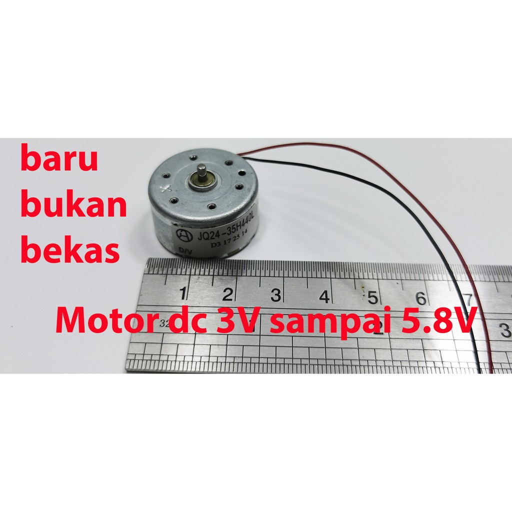Motor dc 3V sampai 5.8V , motor dinamo dvd project elektro