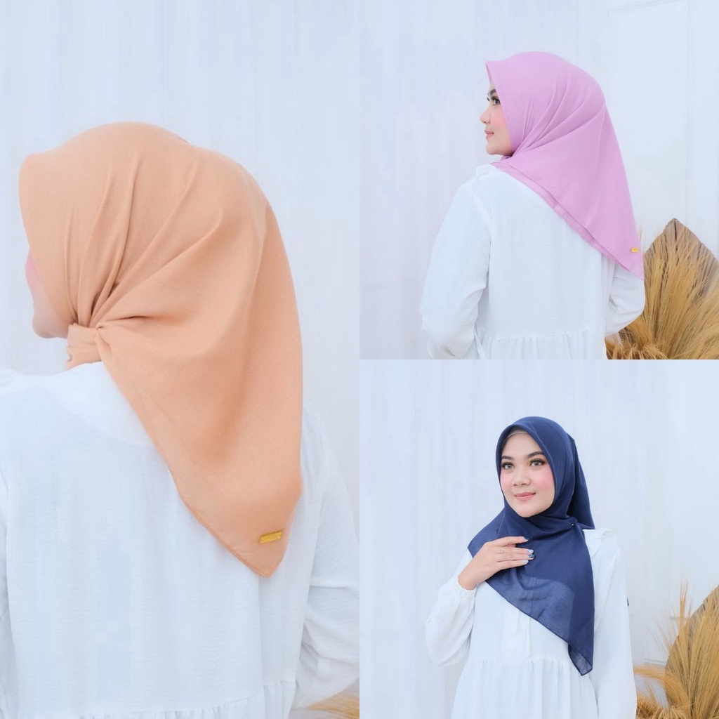 ZIRFA SCARF - Hijab Segi Empat Paris Voal Premium Jahit Tepi