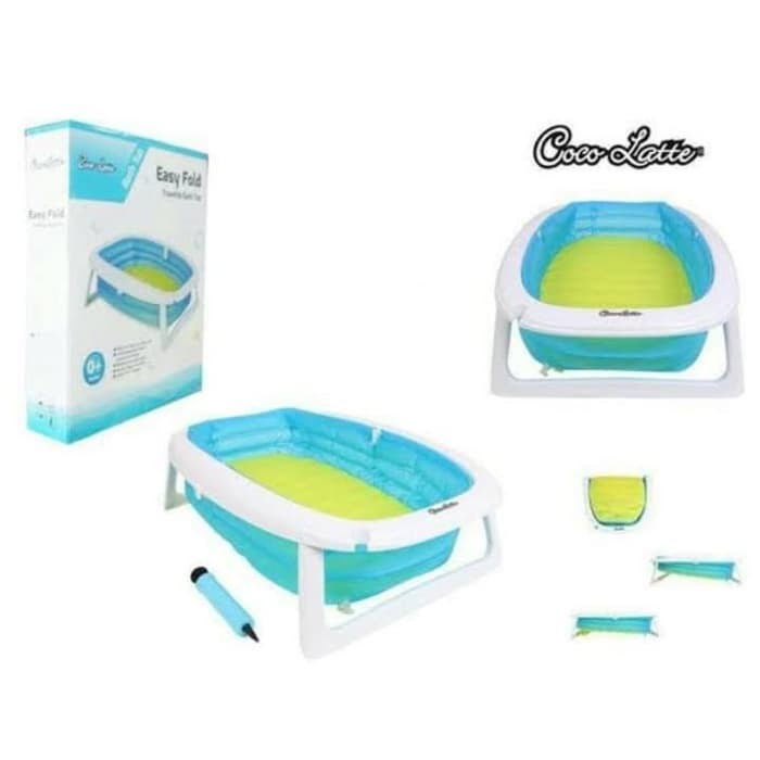 Coco Latte easy fold bath tub Kolam bak mandi baskom tiup angin mandi bayi MU11A Makassar