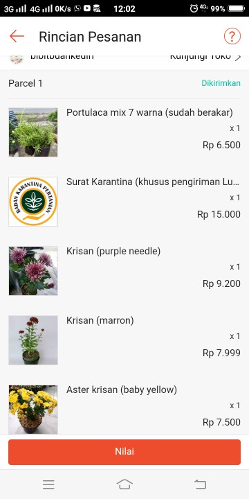 Surat Karantina (khusus Pengiriman  Luar Pulau Jawa)  Harga Per Paket