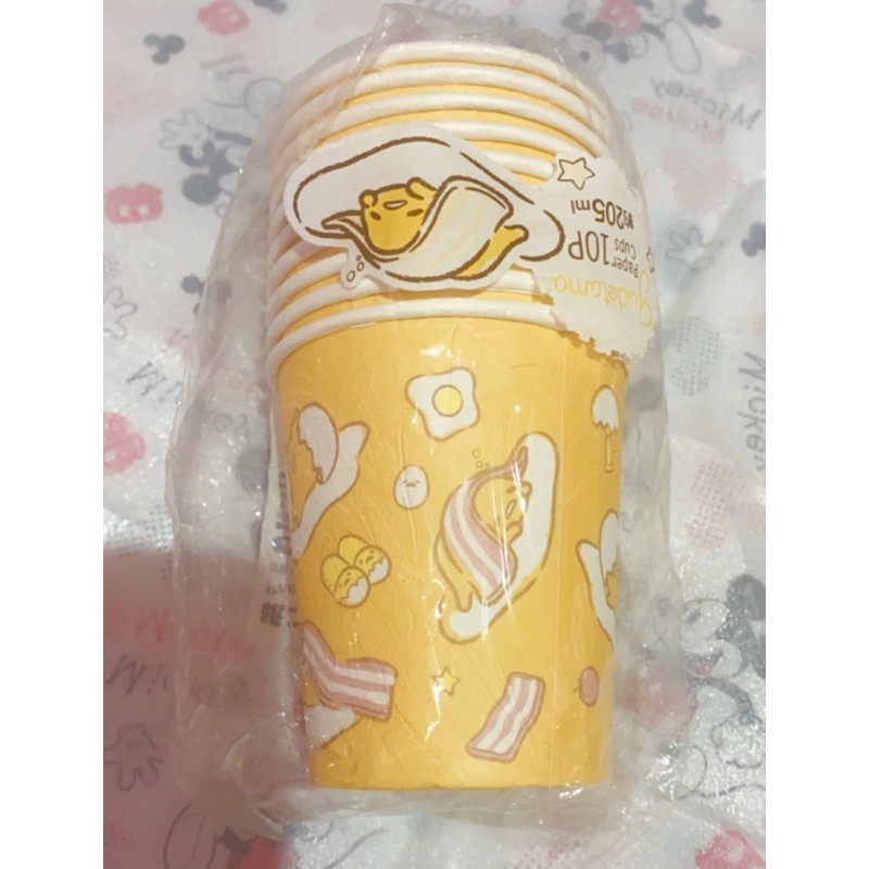 Gudetama Paper cups 205ml isi 10pcs